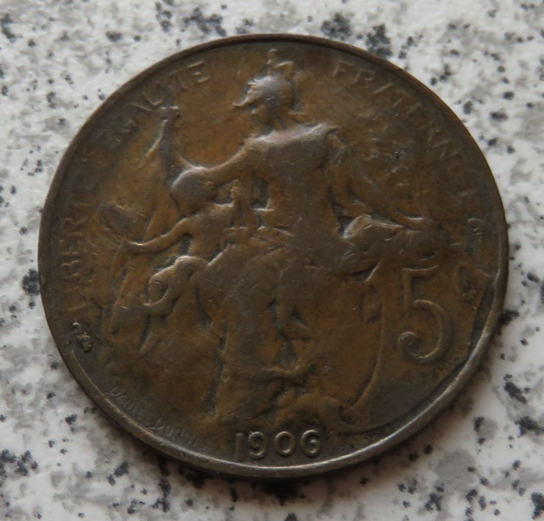 Frankreich 5 Centimes 1906   