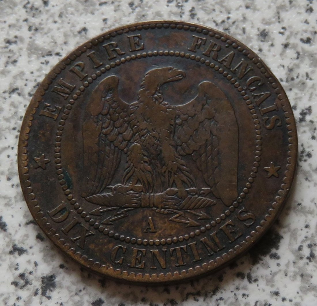  Frankreich 10 Centimes 1862 A   