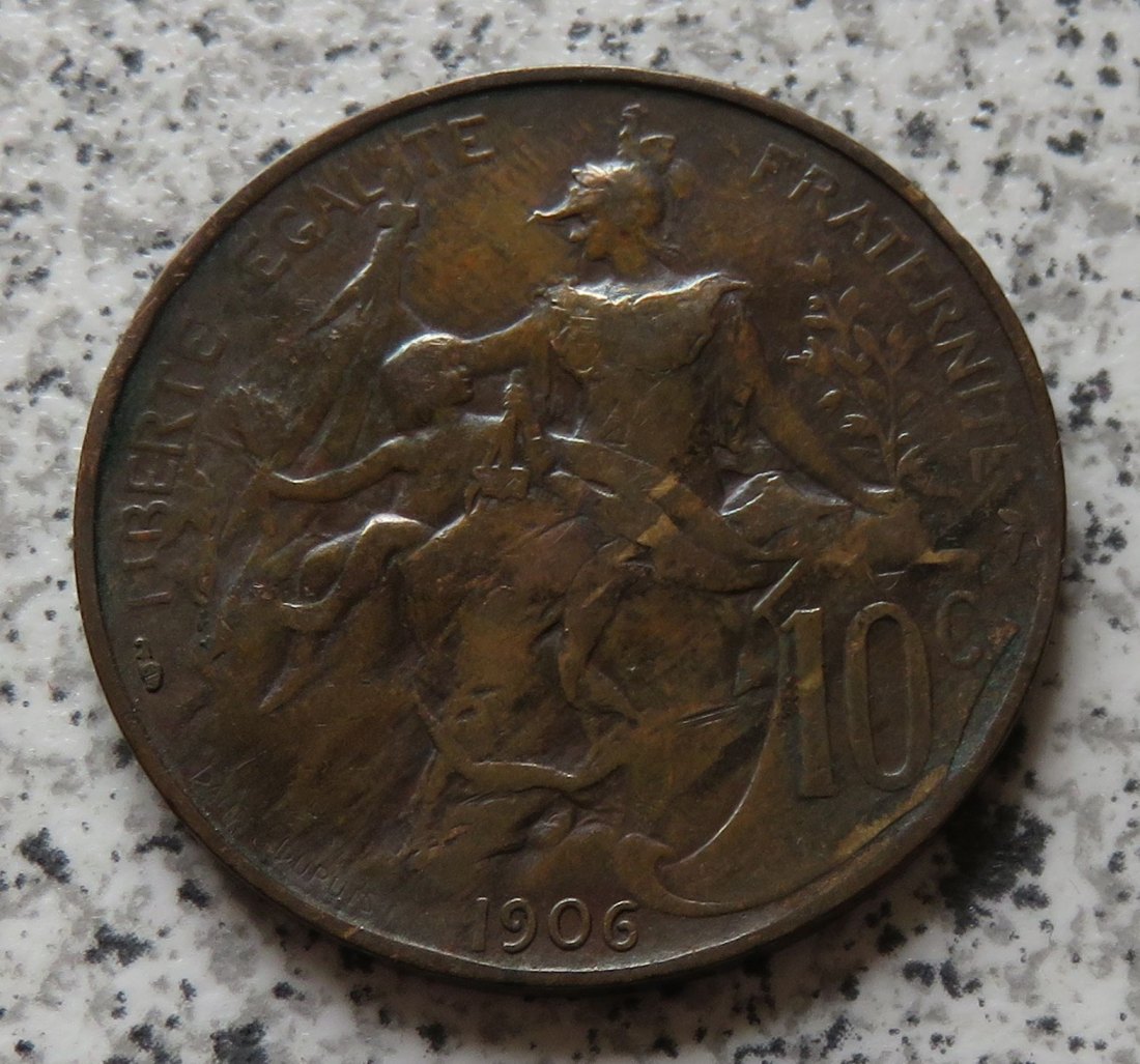  Frankreich 10 Centimes 1906   