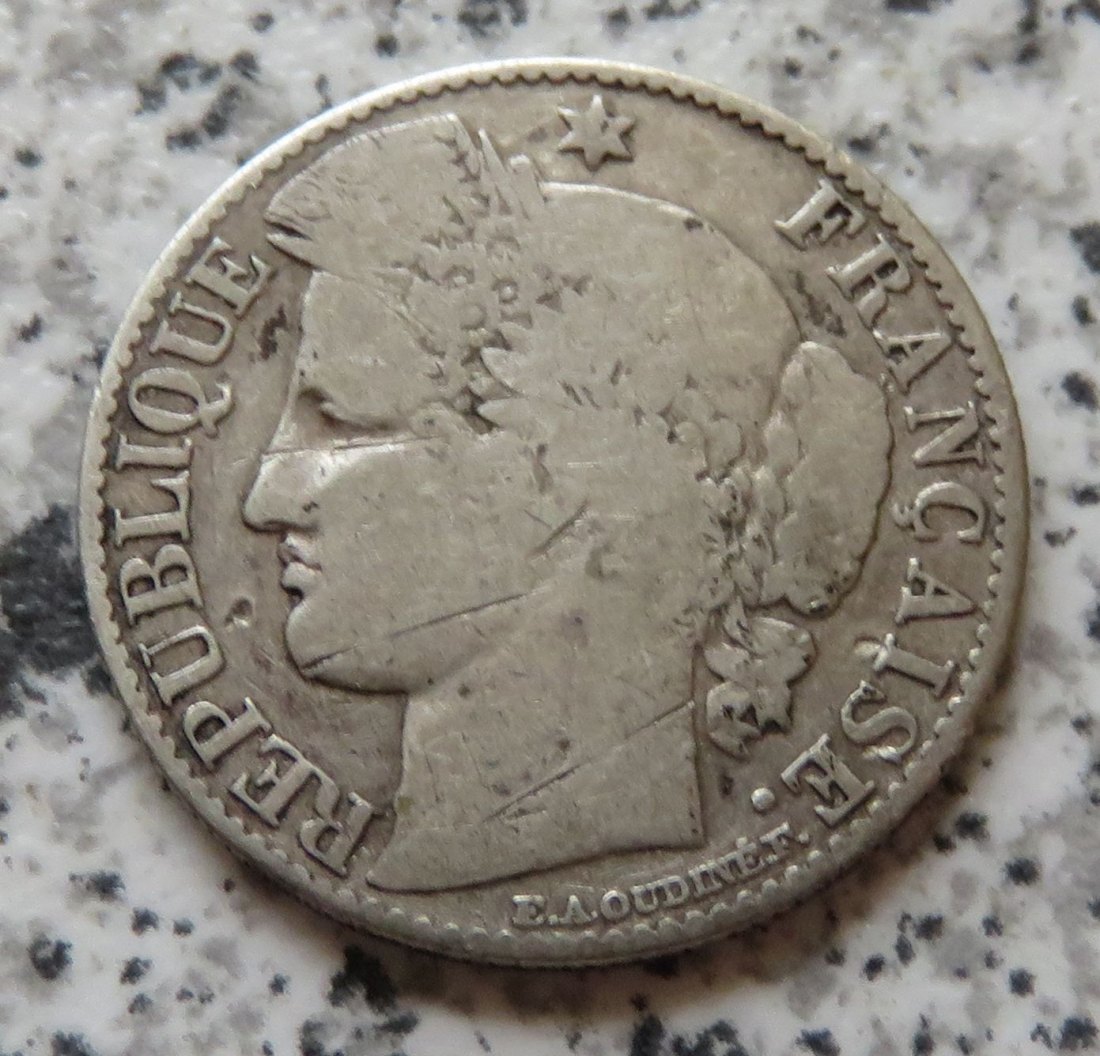  Frankreich 50 Centimes 1895 A, Belegstück   