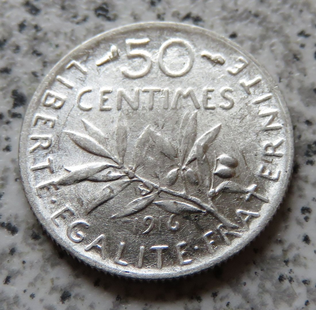  Frankreich 50 Centimes 1916   