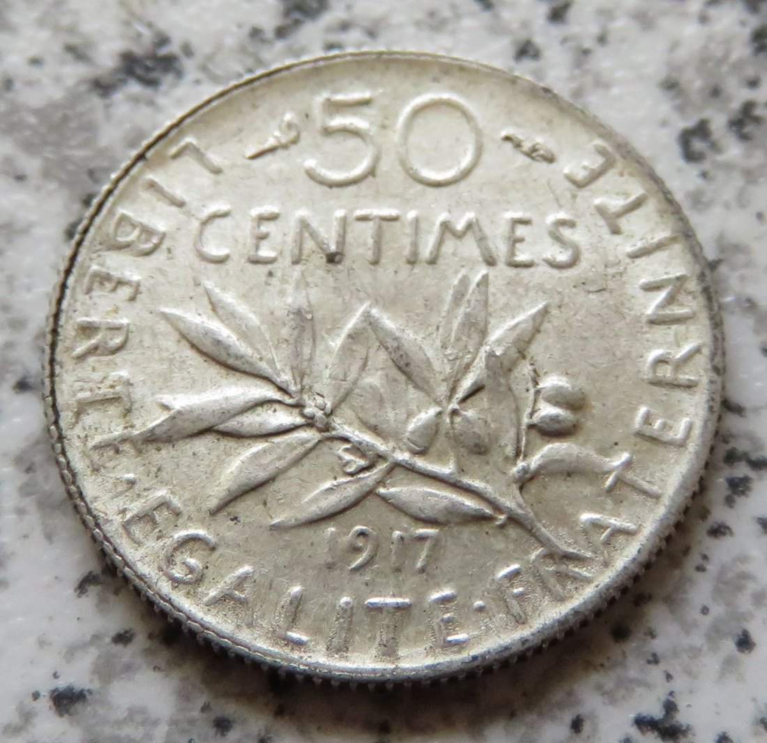  Frankreich 50 Centimes 1917   