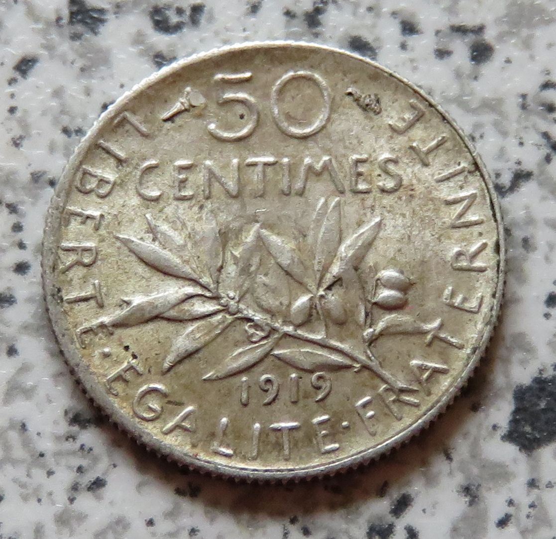  Frankreich 50 Centimes 1919   