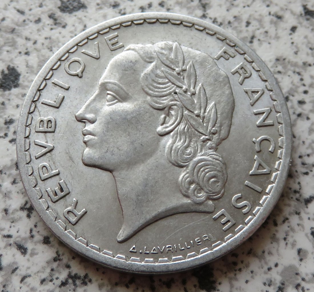  Frankreich 5 Francs 1947 B   