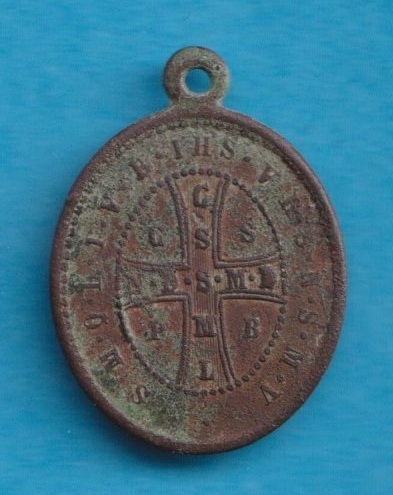 Wallfahrt Medaille Benedikt Aluminium