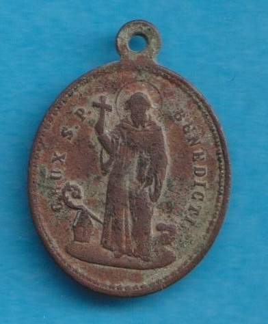  Wallfahrt Medaille Benedikt Aluminium   