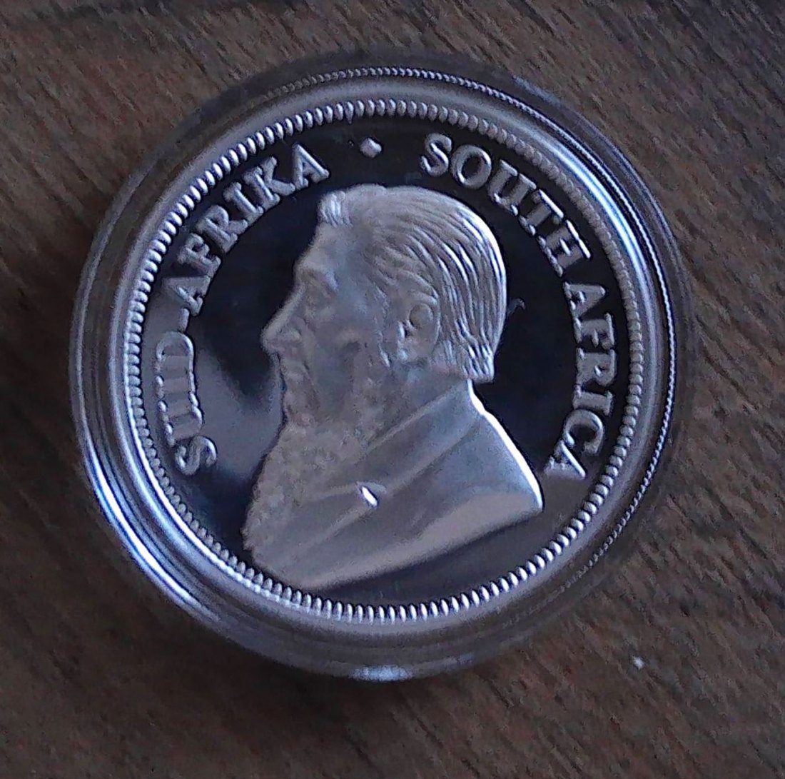  Krügerrand - Südafrika 2018 - 1 Oz Silber - PROOF* /PP im Etui + Zertifikat Nr.6996   