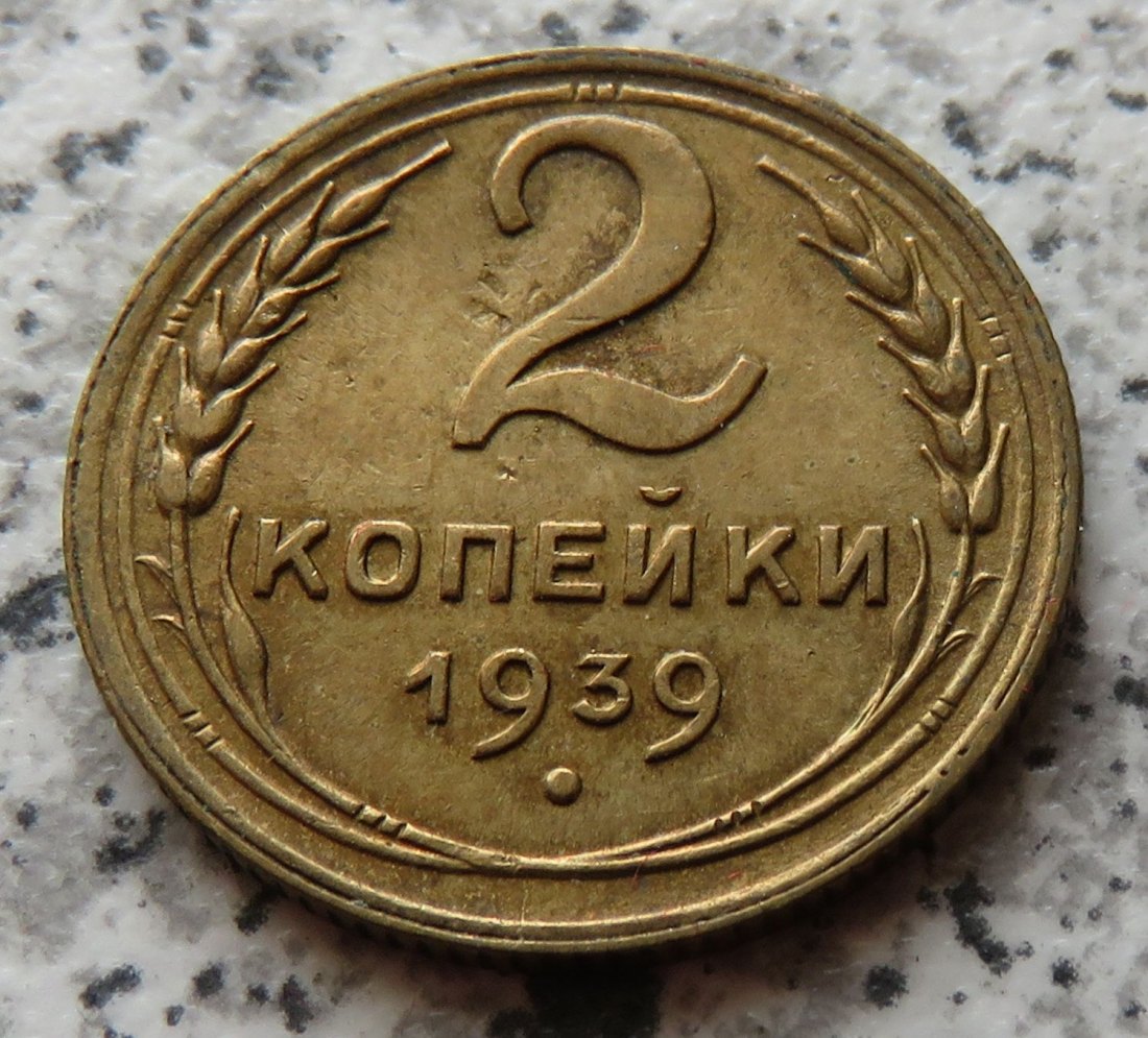  Sowjetunion 2 Kopeken 1939   