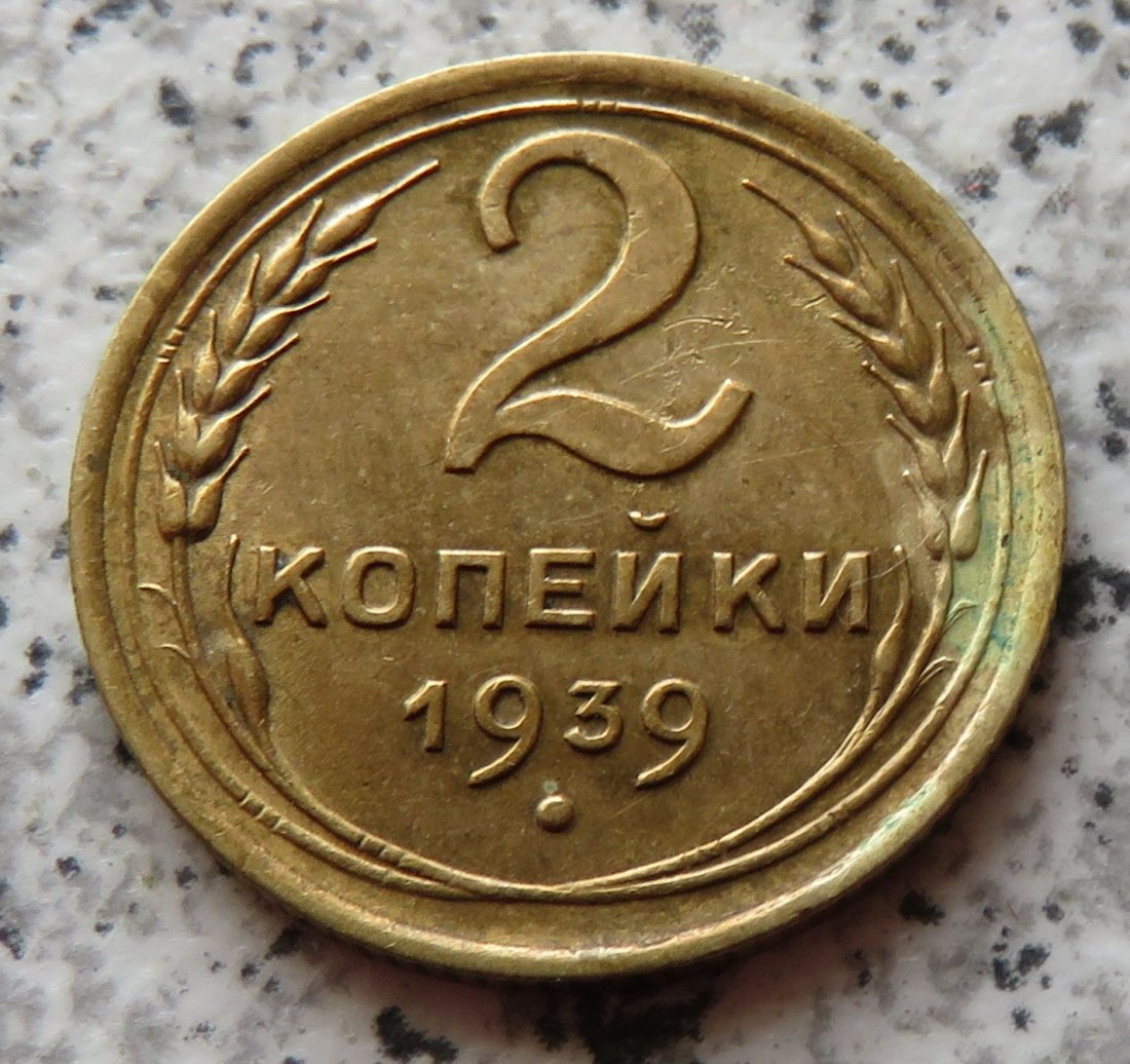  Sowjetunion 2 Kopeken 1939   