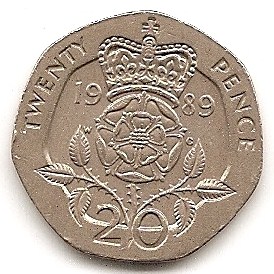  Großbritannien 20 Pence 1989 #177   