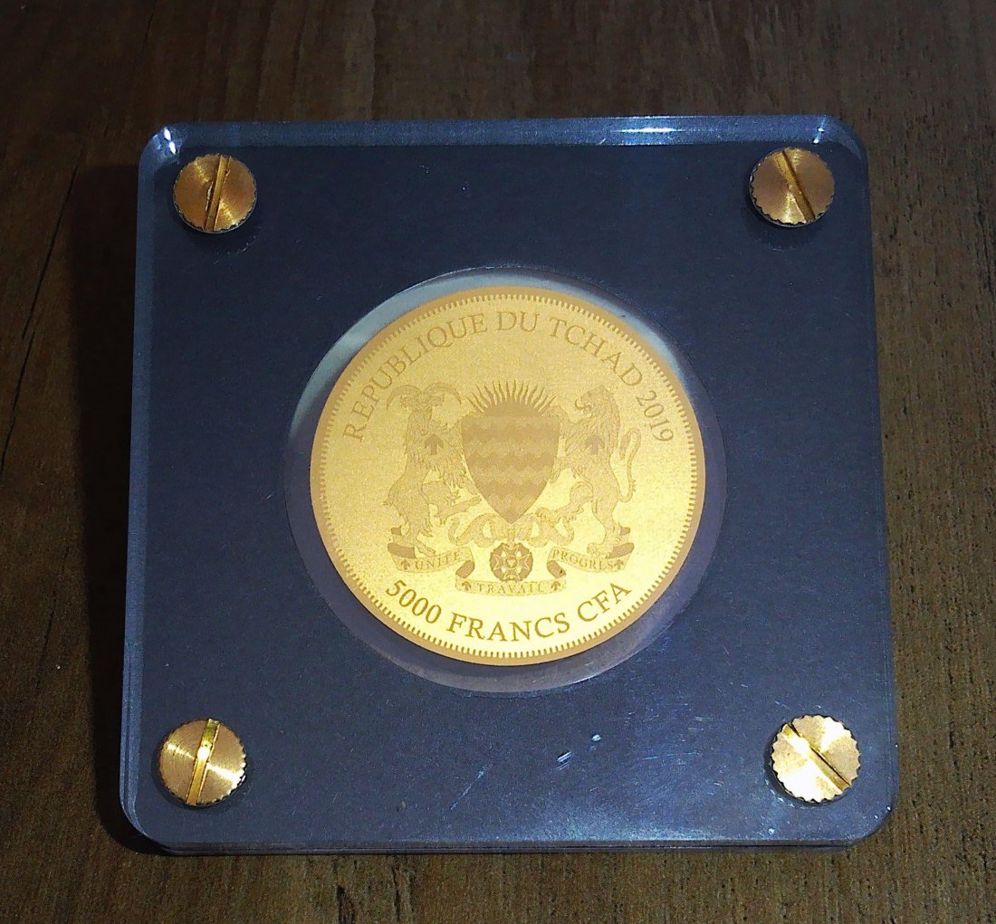  American Buffalo 1/200 Unze Oz Goldmünze 5000 Francs aus 999 Feingold 40 mm Groß !!   