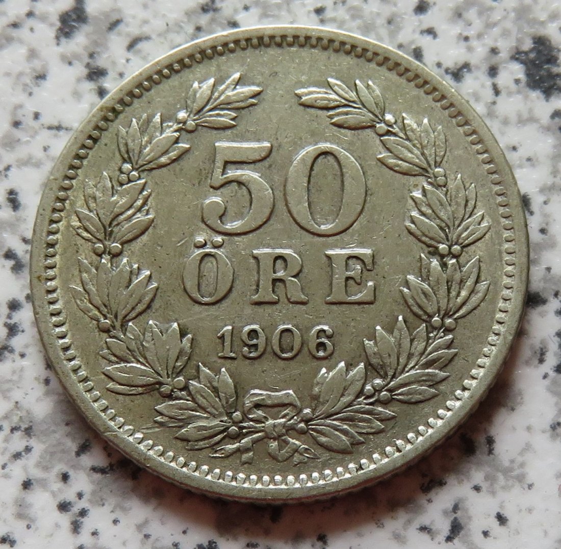  Schweden 50 Öre 1906   