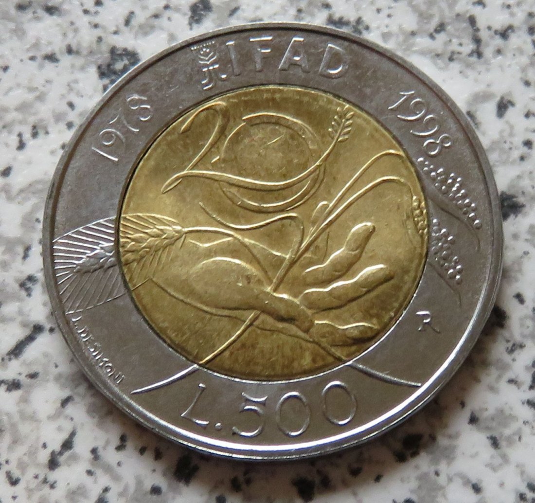  Italien 500 Lire 1998   