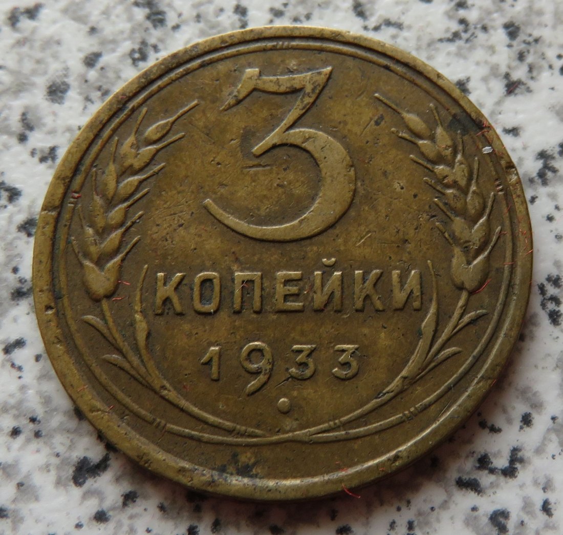  Sowjetunion 3 Kopeken 1933   