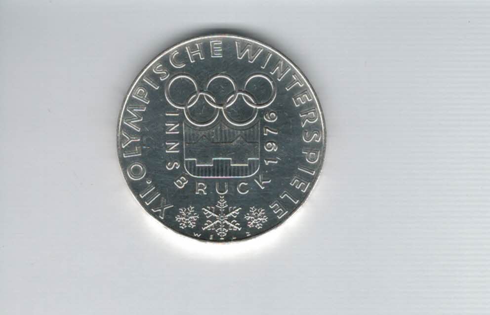  100 Schilling 1974 Olympische Winterspiele 1976 Innsbruck 15,36 Fein silber Österreich (01914/1)   