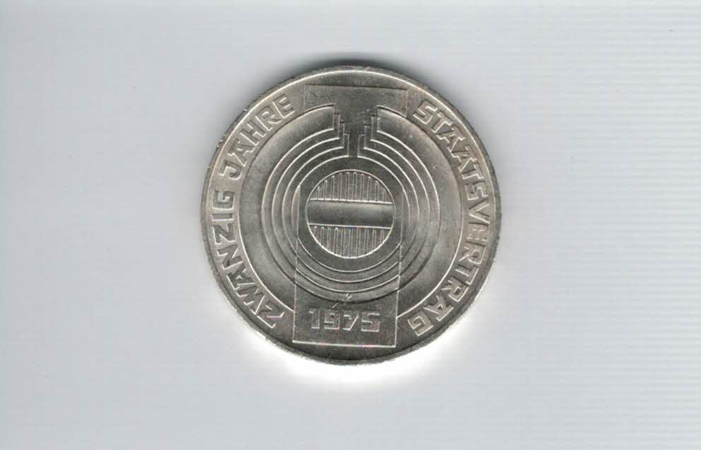 100 Schilling 1975 20 Jahre Staatsvertrag 15,36g fein silber Österreich 2. Republik (01914/3)   