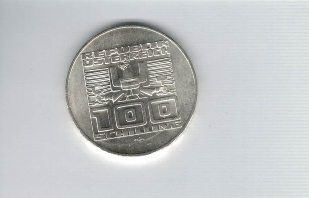  100 Schilling 1975 20 Jahre Staatsvertrag 15,36g fein silber Österreich 2. Republik (01914/3)   