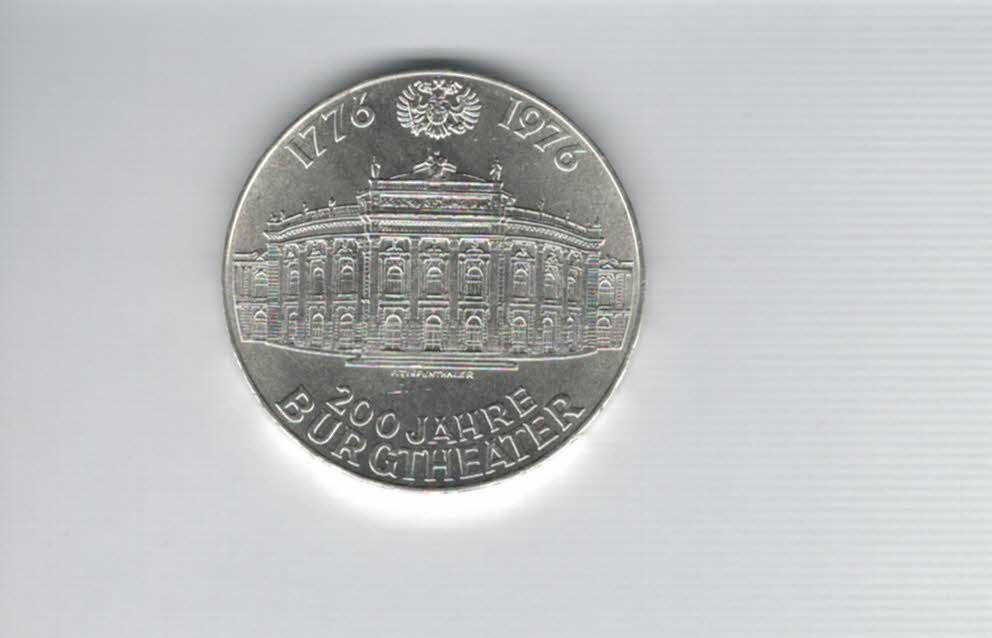  100 Schilling 1976 200 Jahre Burgtheater Wien 15,36g f Österreich Spittalgold9800 (01914/11)   