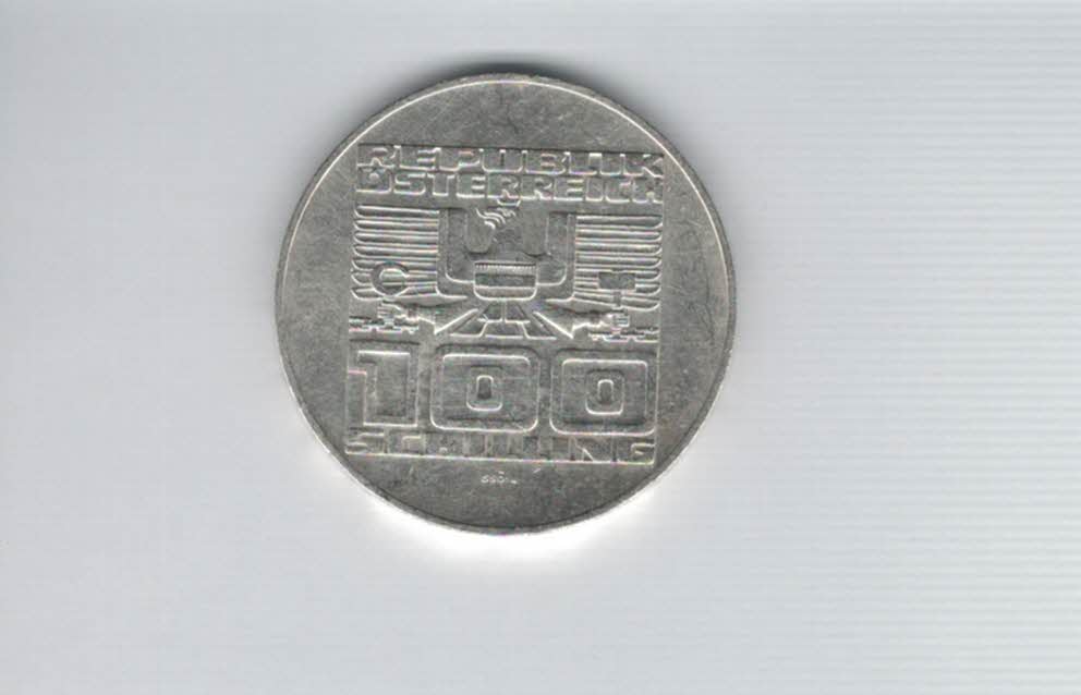  100 Schilling 1976 Kärnten Herzogstuhl 1000 Jahre 15,36g fein Ag Österreich Spittalgold9800 01914/12   