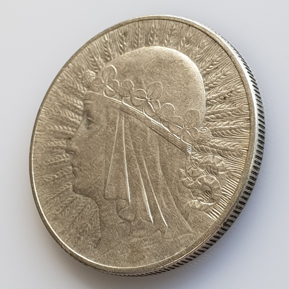  Polen 10 Zloty Złotych, 1933 Silber Münze 16,5 g fein ERHALTUNG   