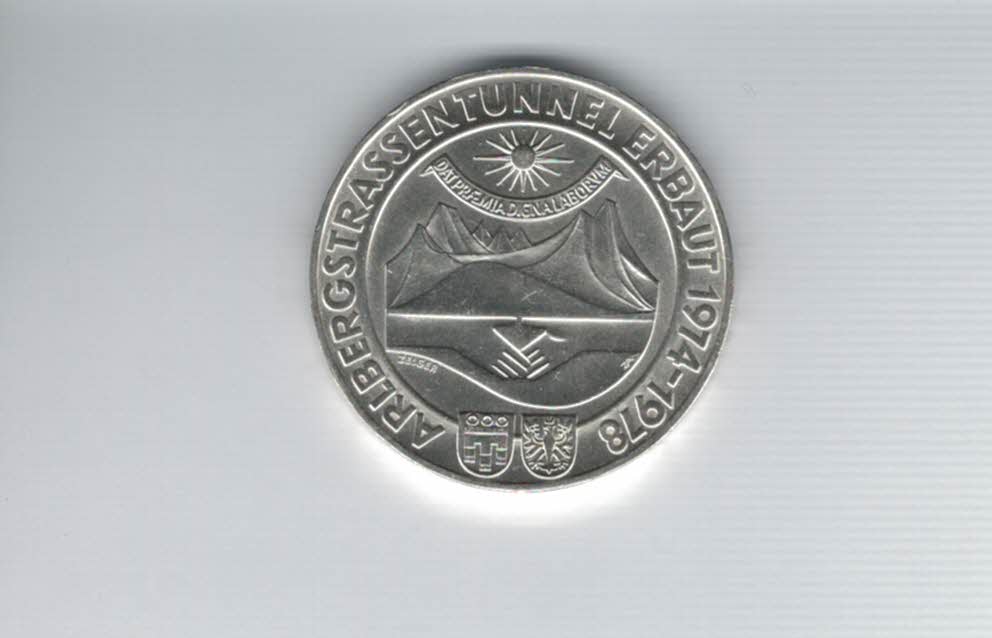  100 Schilling 1978 Arlberg Straßentunnel silber/15,36g fein Österreich Spittalgold9800(01914/20)   