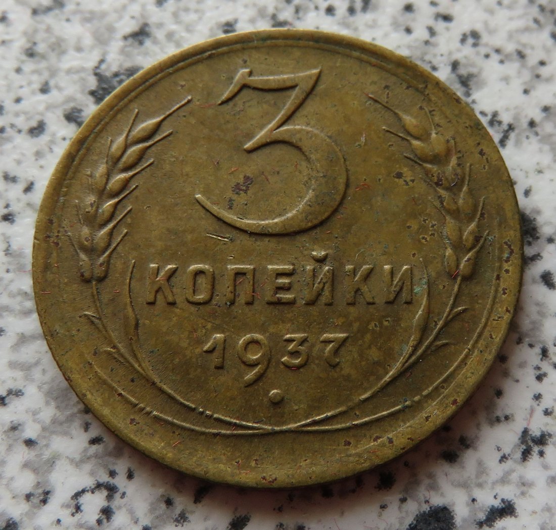  Sowjetunion 3 Kopeken 1937   