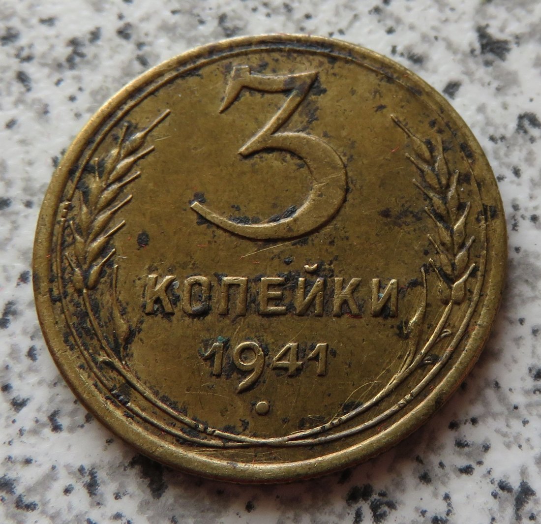  Sowjetunion 3 Kopeken 1941   