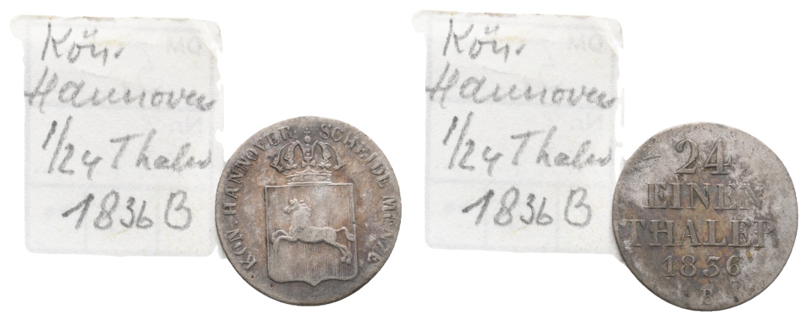  Altdeutschland, Hannover; Kleinmünze 1836 B   