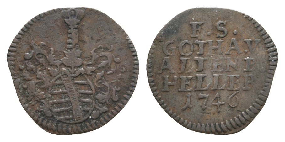  Altdeutschland, Kleinmünze 1746   