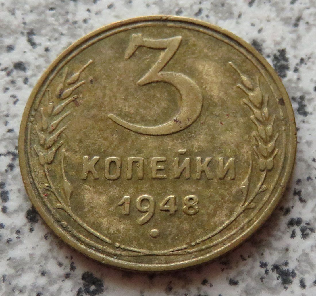  Sowjetunion 3 Kopeken 1948   
