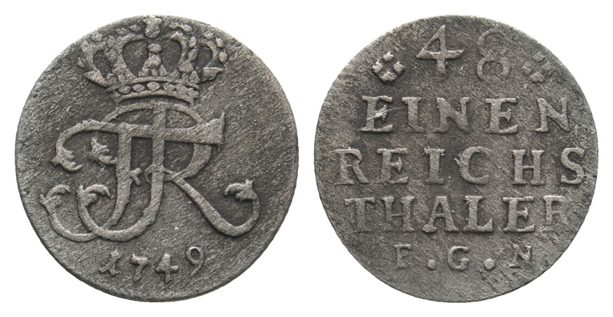  Altdeutschland, Kleinmünze 1749   