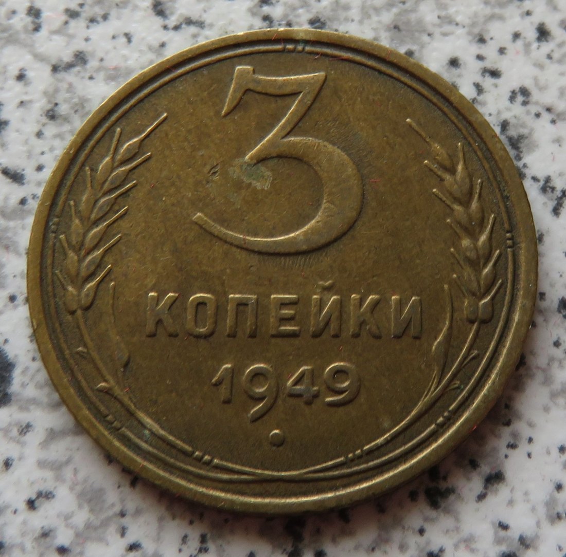  Sowjetunion 3 Kopeken 1949   