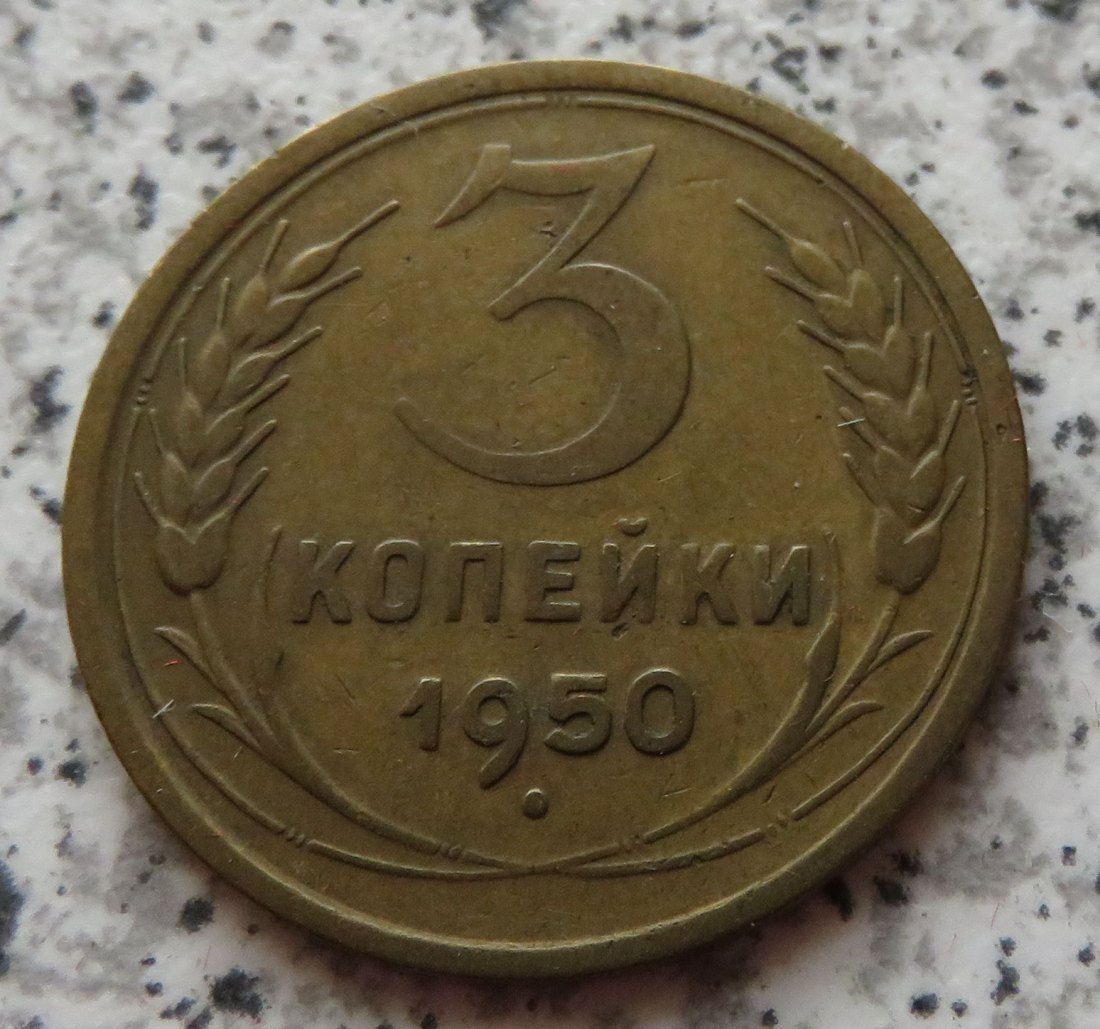  Sowjetunion 3 Kopeken 1950   