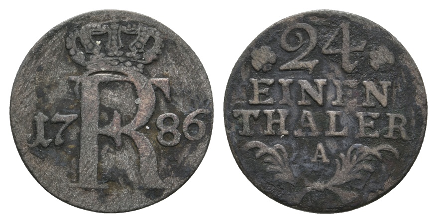  Altdeutschland, Kleinmünze 1786   