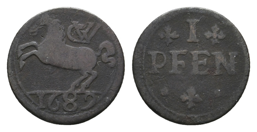  Altdeutschland, Kleinmünze 1689   