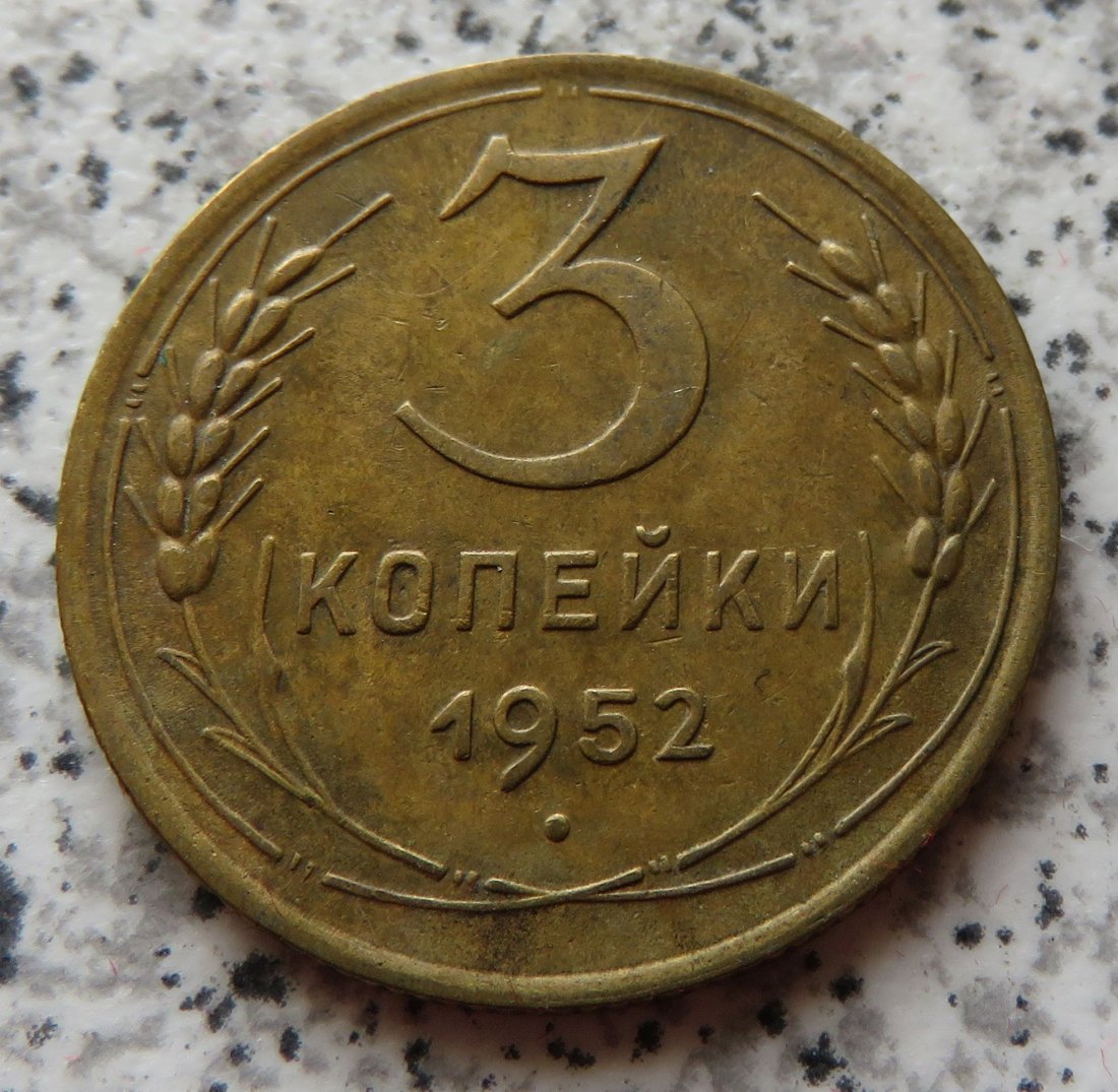  Sowjetunion 3 Kopeken 1952   
