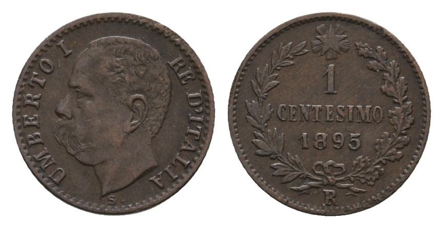  Ausland; Italien; 1 centesimo 1895   