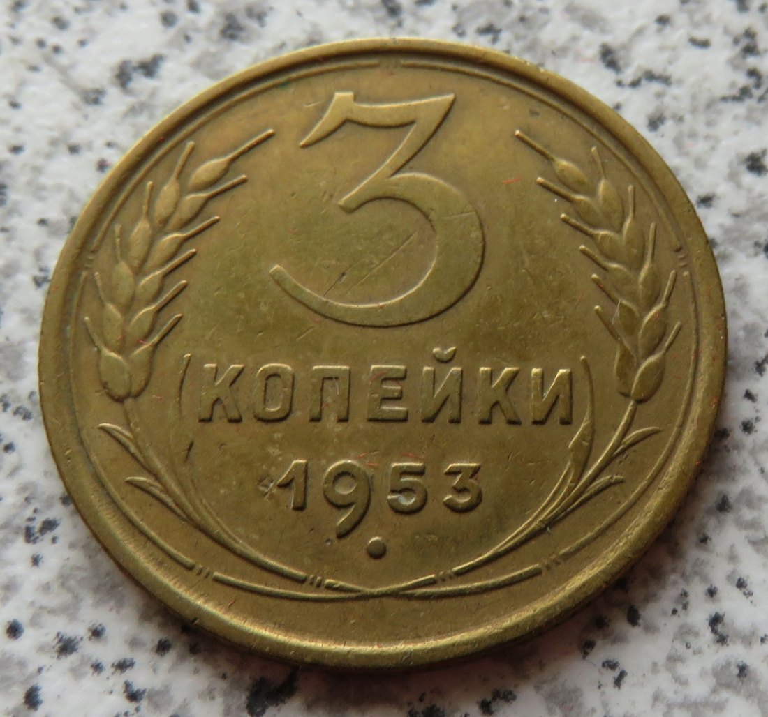  Sowjetunion 3 Kopeken 1953   