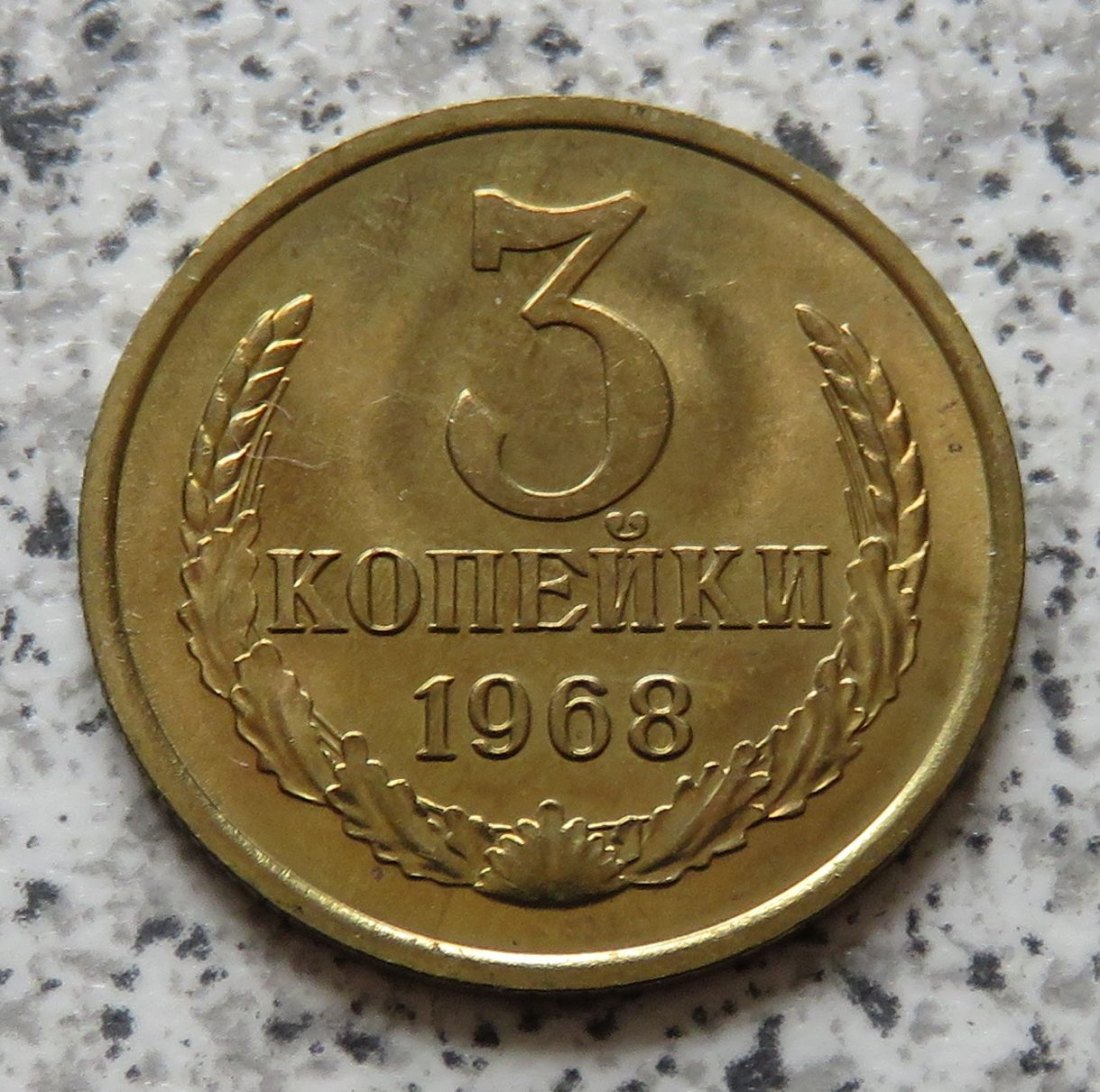  Sowjetunion 3 Kopeken 1968   