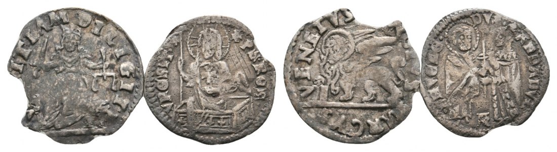  Ausland; Italien; 2 Kleinmünzen   