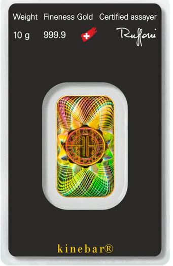 -kirofa - Schweiz - Baren Gold 10 g. KINEBAR - 9999 . ARGOR-HERAEUS. NEU   