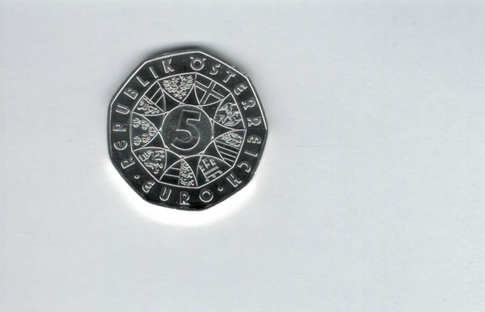  5 Euro 2007 Mariazell silber 8g fein Österreich Spittalgold9800 (04974/10)   