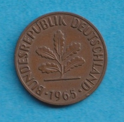  Deutschland 2 Pfennig 1965 F   