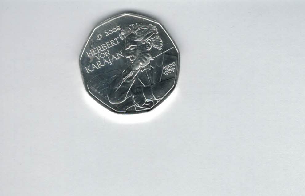  5 Euro 2008 Herbert von Karajan silber/8g fein Österreich Spittalgold9800 (4974/13   