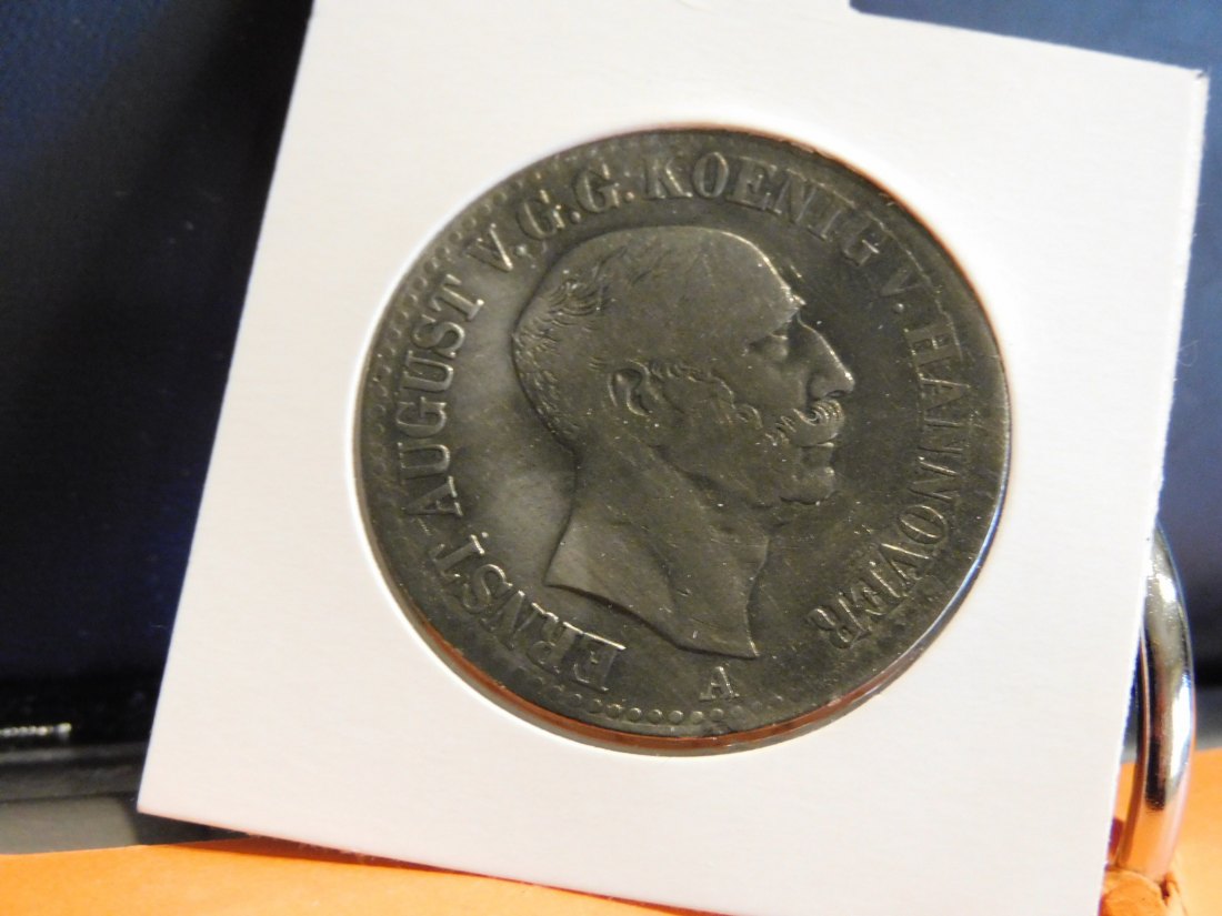  GERMANY 1 THALER 1845 HANNIVER.GRADE-PLEASE SEE PHOTOS.   