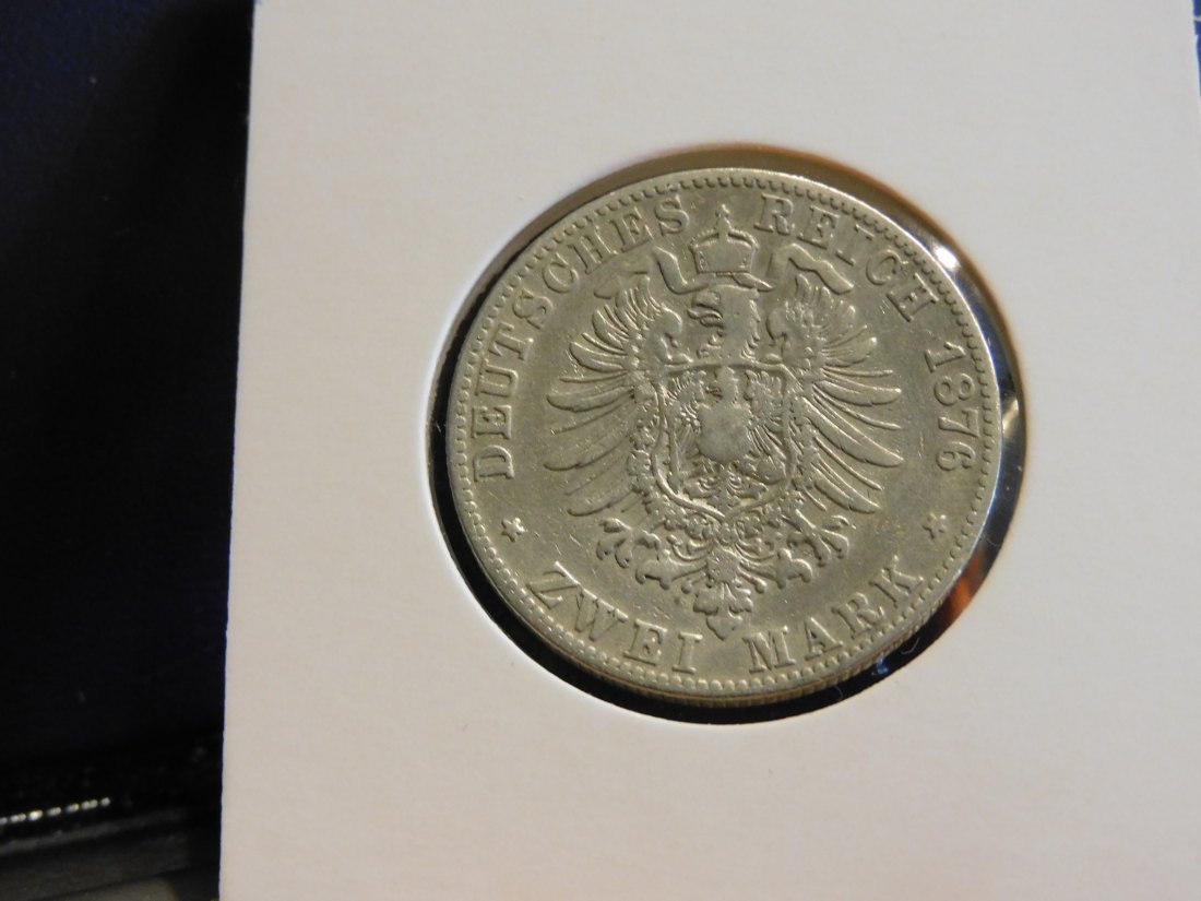  GERMANY 2 MARK 1876 BADEN.GRADE-PLEASE SEE PHOTOS.   
