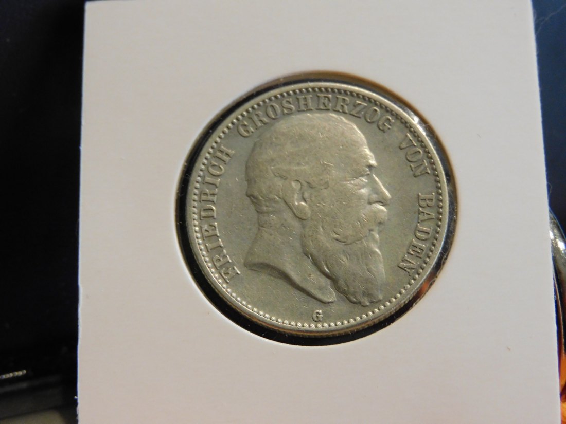  GERMANY 2 MARK 1904 BADEN.GRADE-PLEASE SEE PHOTOS.   
