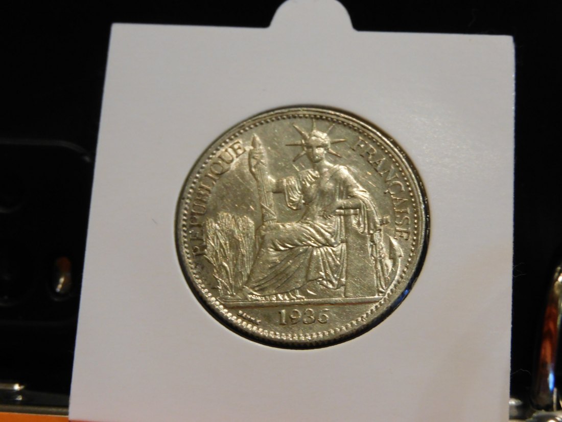  FRENCH INDOCHINA 50 CENTS 1936.GRADE-PLEASE SEE PHOTOS.   