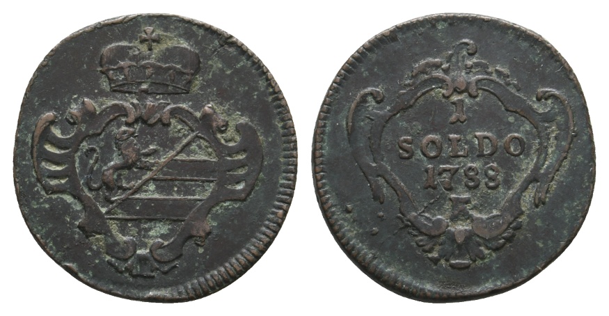  Ausland; Italien; Kleinmünze 1788   