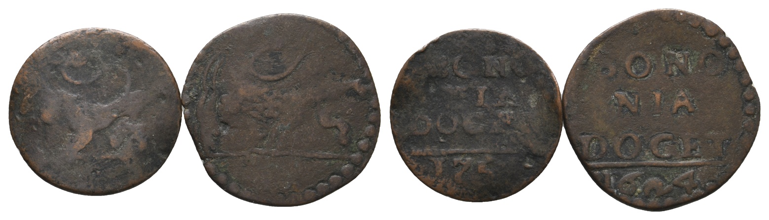  Ausland; 2 Kleinmünzen 175? / 16?4   